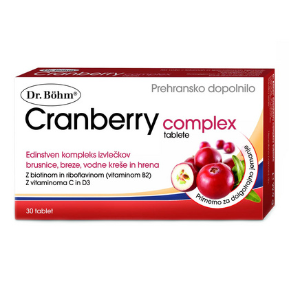 Dr. Böhm Cranberry complex tablete, 30 tablet Dr. Böhm Cranberry complex tablete, 30 tablet