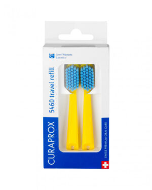 Curaprox CS 5460 Ultra Soft nadomestna nastavka za potovalno zobno ščetko, 2 kosa