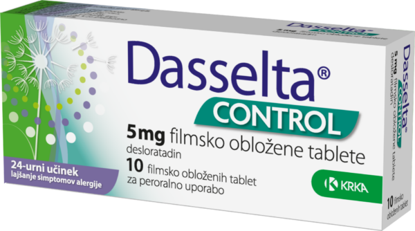 Dasselta control 5 mg, 10 filmsko obloženih tablet Dasselta control 5 mg, 10 filmsko obloženih tablet