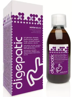 Soria Natural Digepatic s pegastim badljem in artičoko suspenzija, 250 ml