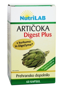 Nutrilab Artičoka Digest Plus kapsule, 60 kapsul