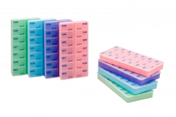 Prolat dozator za tablete tedenski (7 x 2), 1 kos