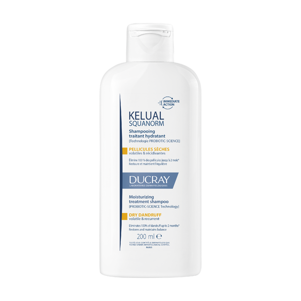 Ducray Kelual Squanorm vlažilni tretma šampon - suhi prhljaj, 200 ml Ducray Kelual Squanorm vlažilni tretma šampon - suhi prhljaj, 200 ml