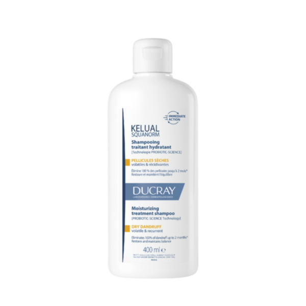 Ducray Kelual Squanorm vlažilni tretma šampon – suhi prhljaj, 400 ml Ducray Kelual Squanorm vlažilni tretma šampon – suhi prhljaj, 400 ml