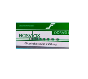 Easylax glicerinske svečke 2500 mg za odrasle, 18 svečk