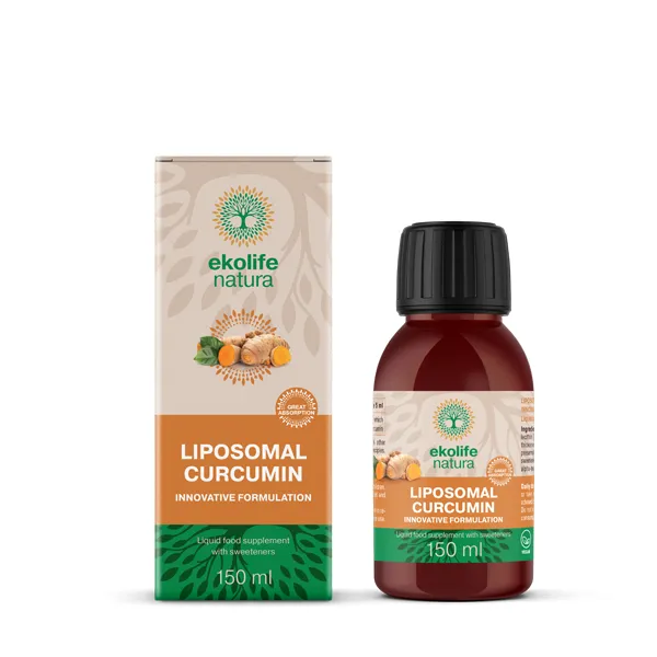 Ekolife natura liposomski kurkumin tekočina, 150 ml Ekolife natura liposomski kurkumin tekočina, 150 ml