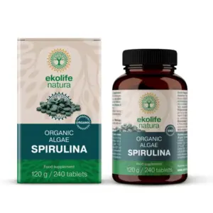 Ekolife natura Ekološka alga Spirulina tablete, 240 tablet