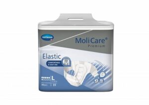 MoliCare Premium Elastic predloge 6 kapljic – velikost Large, 30 hlačnih predlog