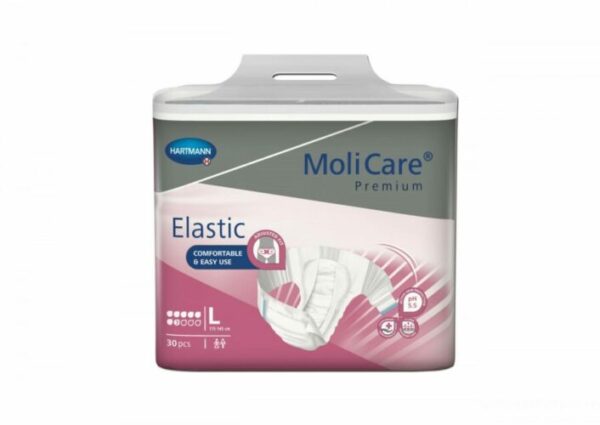 MoliCare Premium Elastic predloge 7 kapljic – velikost Large, 30 hlačnih predlog
