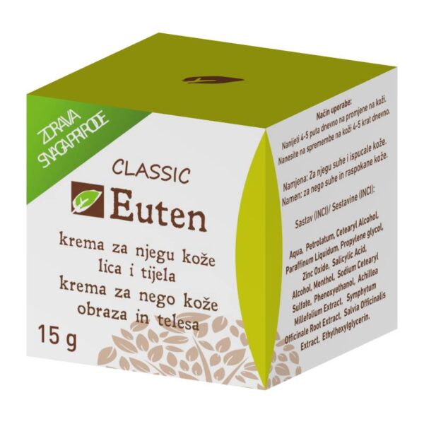 Euten Classic krema za nego kože obraza in telesa, 15 g Euten Classic krema za nego kože obraza in telesa, 15 g