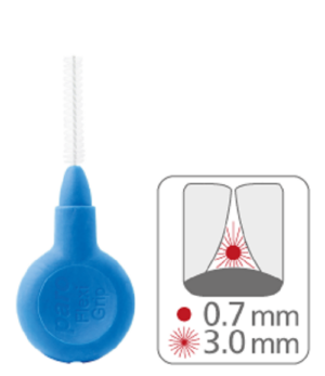 Paro Flexi grip medzobna ščetka (modra) – 3,0 mm, 4 medzobne ščetke