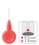 Paro Flexi grip medzobna ščetka (rdeča) – 1,9 mm, 4 medzobne ščetke Paro Flexi grip medzobna ščetka (rdeča) – 1,9 mm, 4 medzobne ščetke