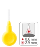 Paro Flexi grip medzobna ščetka (rumena) – 2,5 mm, 4 medzobne ščetke Paro Flexi grip medzobna ščetka (rumena) – 2,5 mm, 4 medzobne ščetke