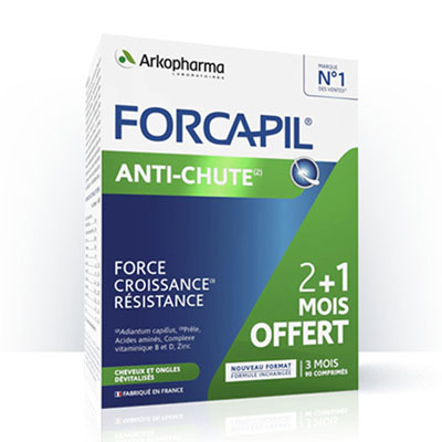 Forcapil Anti-chute tablete za lase nagnjene k izpadanju, 90 tablet Forcapil Anti-chute tablete za lase nagnjene k izpadanju, 90 tablet