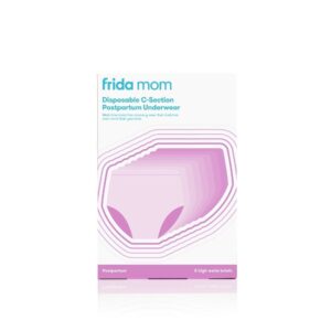Frida Mom Spodnje perilo z visokim pasom za enkratno uporabo po porodu s carskim rezom, 8 kosov