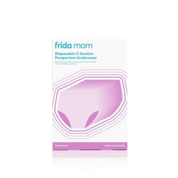 Frida Mom Spodnje perilo z visokim pasom za enkratno uporabo po porodu s carskim rezom, 8 kosov