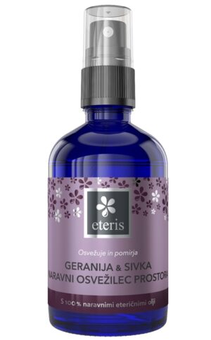 Eteris Naravni osvežilec prostora geranija in sivka, 100 ml