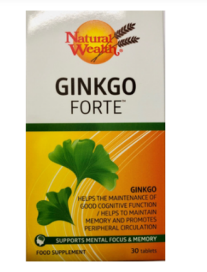 Natural Wealth Ginkgo Forte tablete, 30 tablet