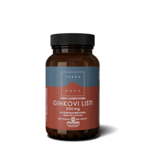 Terranova Ginkovi listi 500 mg, 50 kapsul