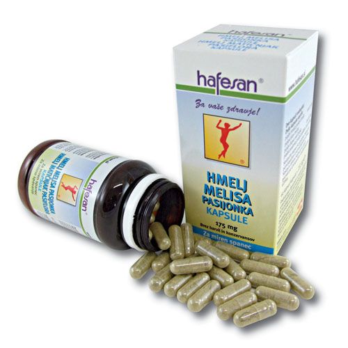Hafesan Hmelj + melisa + pasijonka kapsule, 60 kapsul Hafesan Hmelj + melisa + pasijonka kapsule, 60 kapsul
