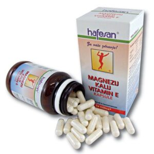 Hafesan Magnezij + kalij + vitamin E kapsule, 60 kapsul