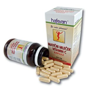 Hafesan Matični mleček + vitamin C kapsule, 60 kapsul