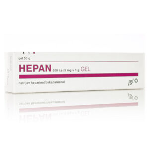 Hepan 500 i.e./5 mg v 1 g gel, 50 g