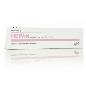 Hepan 500 i.e./5 mg v 1 g krema, 50 g