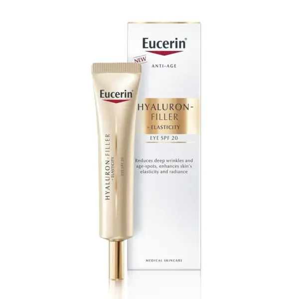 Eucerin Hyaluron-Filler + Elasticity krema za okrog oči ZF20, 15 ml Eucerin Hyaluron-Filler + Elasticity krema za okrog oči ZF20, 15 ml