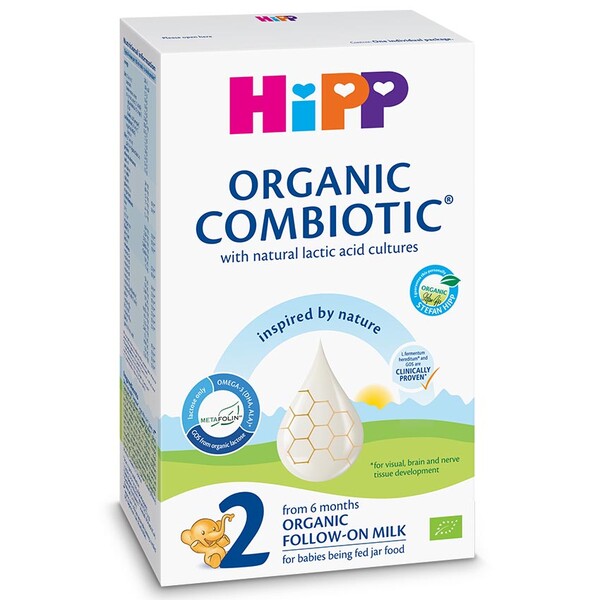 HiPP 2 Organic Combiotic nadaljevalno mleko, 300 g HiPP 2 Organic Combiotic nadaljevalno mleko, 300 g