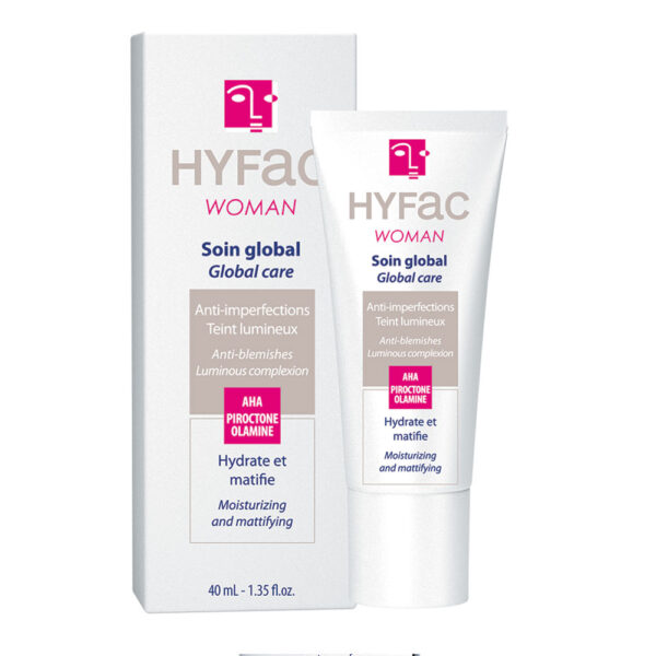 Hyfac Woman Global Care nega proti aknam za odrasle ženske, 40 ml Hyfac Woman Global Care nega proti aknam za odrasle ženske, 40 ml