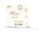 Natura Femina Organic nočni vložki s krilci, 10 vložkov