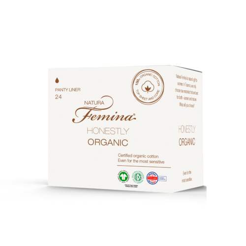 Natura Femina Organic vložki pantyliner, 24 vložkov Natura Femina Organic vložki pantyliner, 24 vložkov