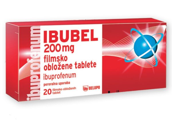 Ibubel 200 mg filmsko obložene tablete, 20 tablet Ibubel 200 mg filmsko obložene tablete, 20 tablet
