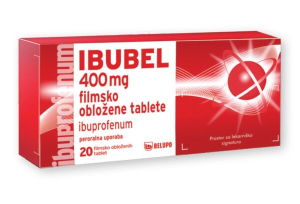 Ibubel 400 mg filmsko obložene tablete, 20 tablet Ibubel 400 mg filmsko obložene tablete, 20 tablet