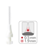Paro Isola F zamenljiva medzobna ščetka (bela) – 1,9 mm, 5 medzobnih ščetk