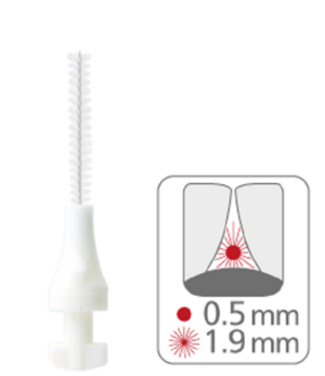 Paro Isola F zamenljiva medzobna ščetka (bela) – 1,9 mm, 5 medzobnih ščetk