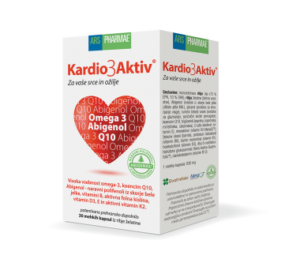Ars Pharmae Kardio3Aktiv mehke kapsule, 30 kapsul