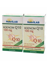 Nutrilab Koencim Q10 100 mg kapsule, 2 x 60 kapsul
