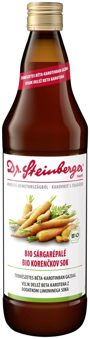 Dr. Steinberger BIO korenčkov sok, 750 ml