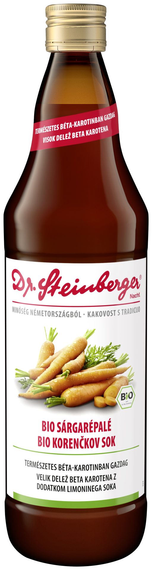 Dr. Steinberger BIO korenčkov sok, 750 ml Dr. Steinberger BIO korenčkov sok, 750 ml
