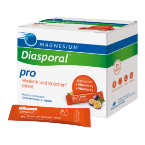 Magnesium-Diasporal pro Direkt: mišice + kosti, granule za direktno zaužitje, 30 vrečk