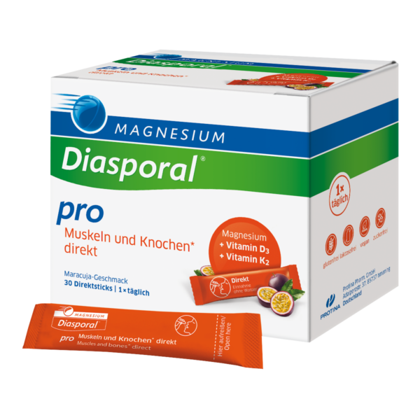 Magnesium-Diasporal pro Direkt: mišice + kosti, granule za direktno zaužitje, 30 vrečk Magnesium-Diasporal pro Direkt: mišice + kosti, granule za direktno zaužitje, 30 vrečk