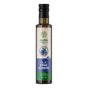 Ekolife natura Ekološko hladno stiskano olje črne kumine, 250 ml