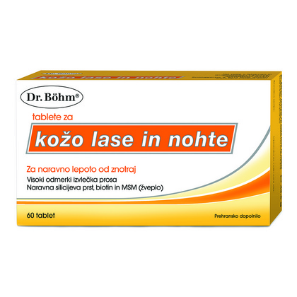Dr. Böhm Tablete za kožo, lase in nohte, 60 tablet Dr. Böhm Tablete za kožo, lase in nohte, 60 tablet
