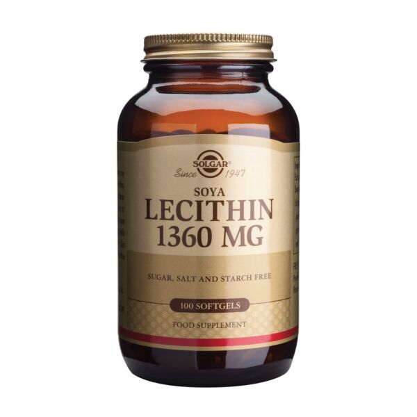Solgar Sojin lecitin 1360 mg kapsule, 100 kapsul Solgar Sojin lecitin 1360 mg kapsule, 100 kapsul