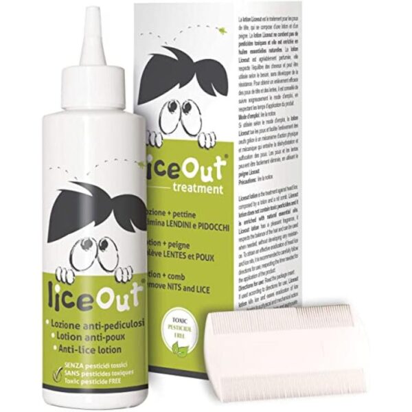 LiceOut losjon proti ušem z glavnikom, 125 ml