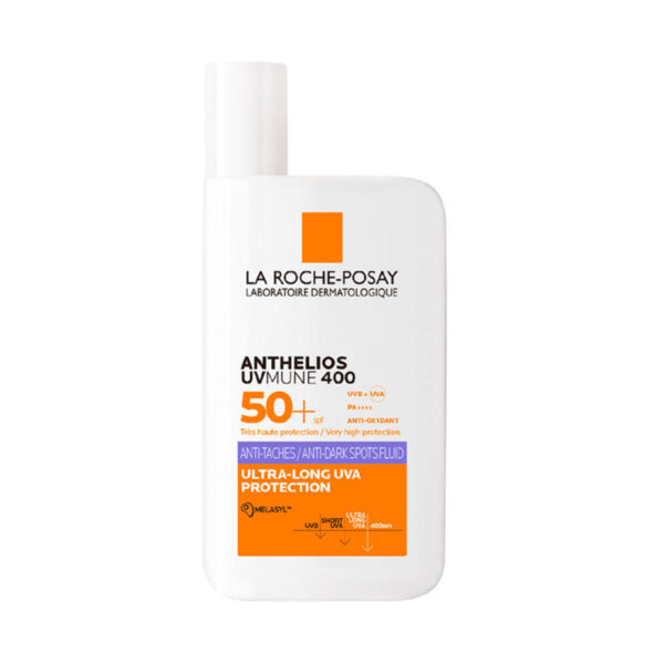 Anthelios UVMune 400 fluid proti temnim madežem ZF 50+ – La Roche-Posay, 50 ml Anthelios UVMune 400 fluid proti temnim madežem ZF 50+ – La Roche-Posay, 50 ml