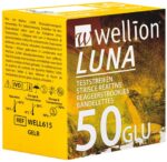 Wellion Luna merilni lističi za glukozo v krvi, 50 lističev Wellion Luna merilni lističi za glukozo v krvi, 50 lističev