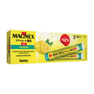 Vitabalans Magnex 375 mg + vitamin B6 šumeče tablete, 2 x 20 tablet